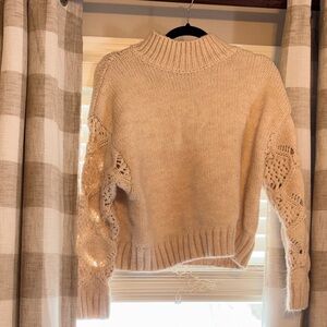 Skies Are Blue Cream Turtleneck Sweater